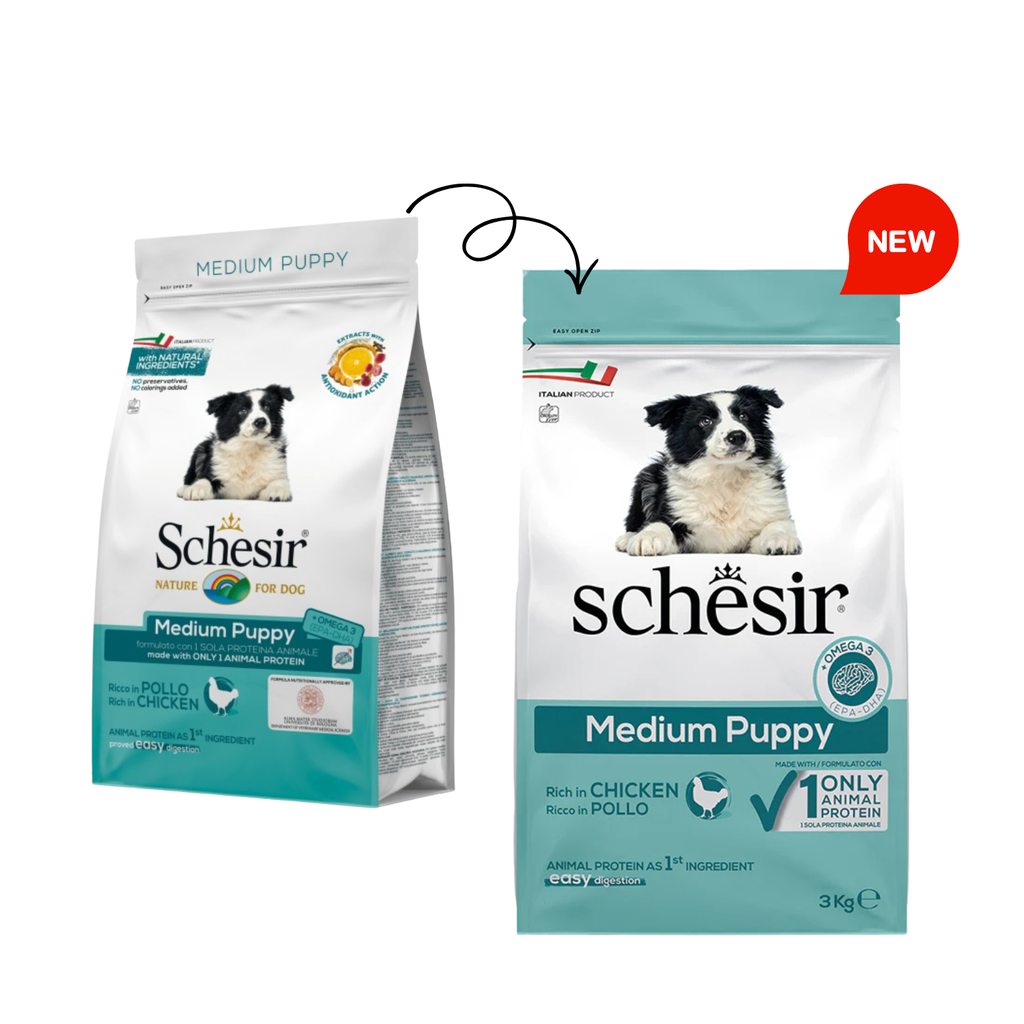 Schesir Medium Puppy with Chicken[Weight - 3kg]