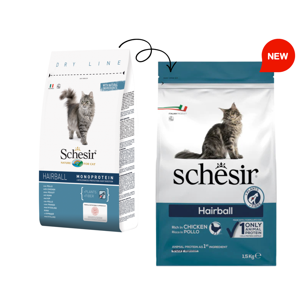 Schesir Cat Dry Food Hairball with Chicken[Weight - 1.5kg]