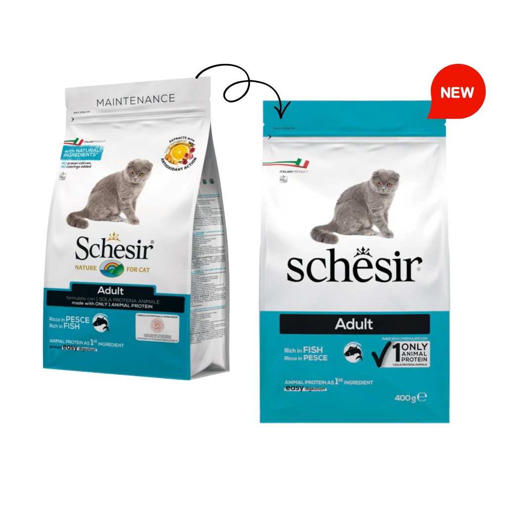 Schesir Cat Dry Food Maintenance with Fish-Adult[Weight - 400g]