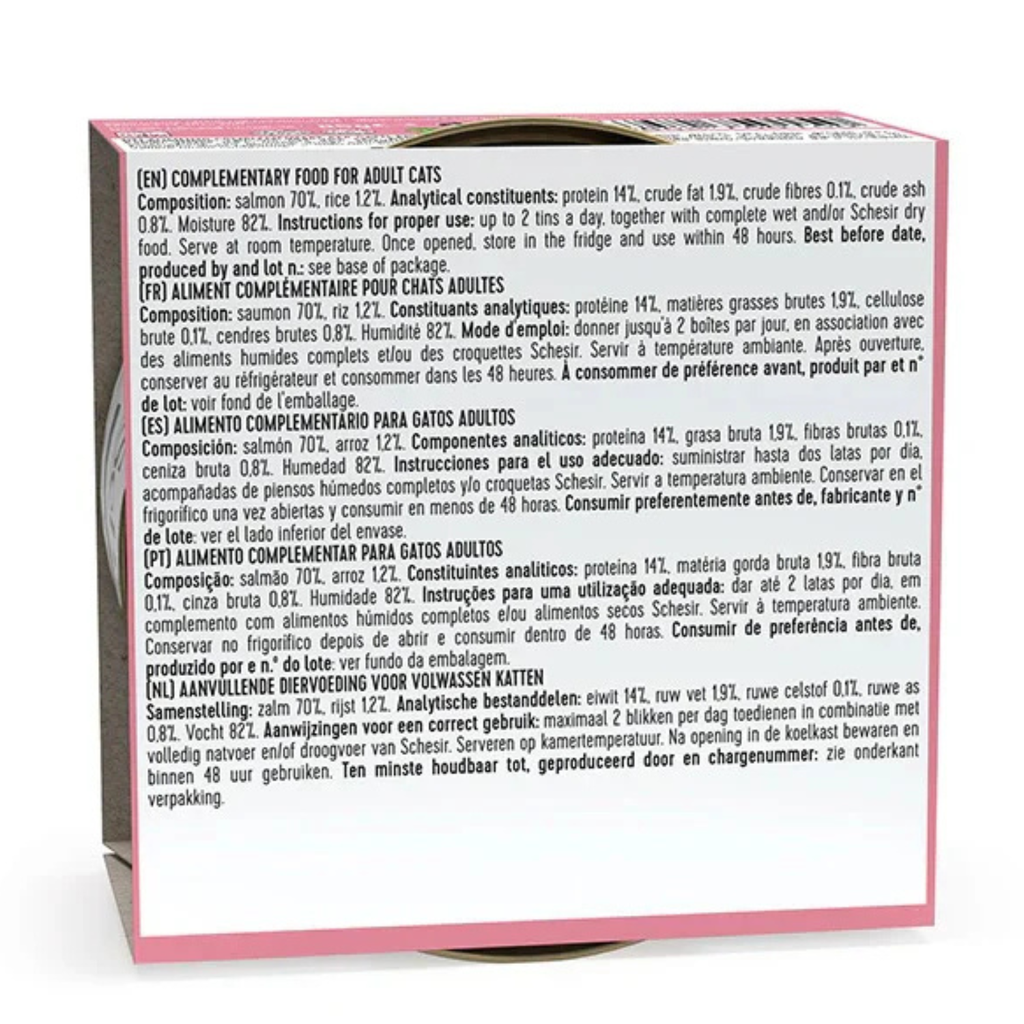 Schesir Cat Wet Food-Salmon Natural Style (Min Order 85g * 14pcs)[Weight - 85g]