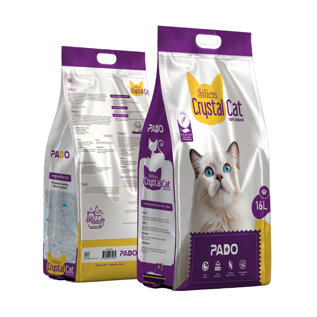 Pado Silica Crystal Cat Litter 16L - Lavender