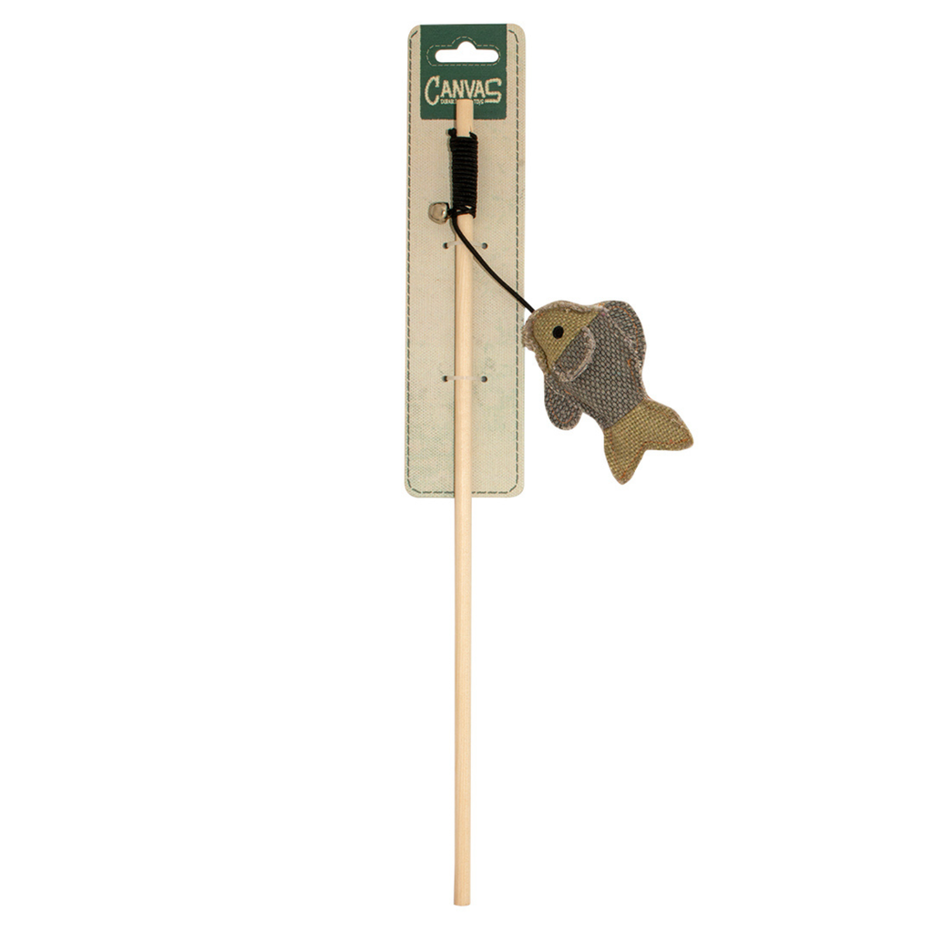 Duvo+ Canvas Playing Rod Fish 40X6,8X4Cm Grey