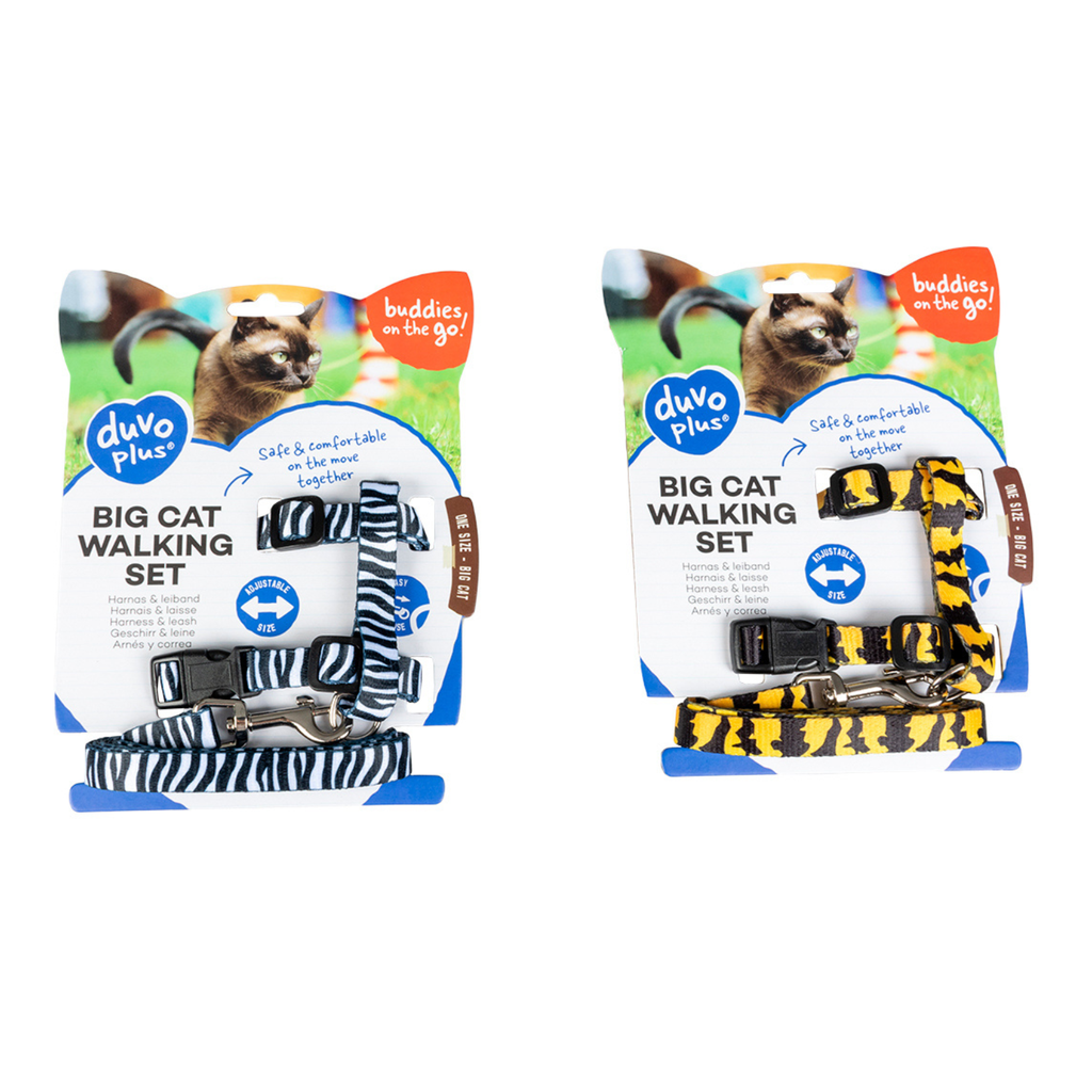 Duvo+ Cat Walking Set Retro Dots 20-35Cm / 10Mm - 125Cm Mixed Colors