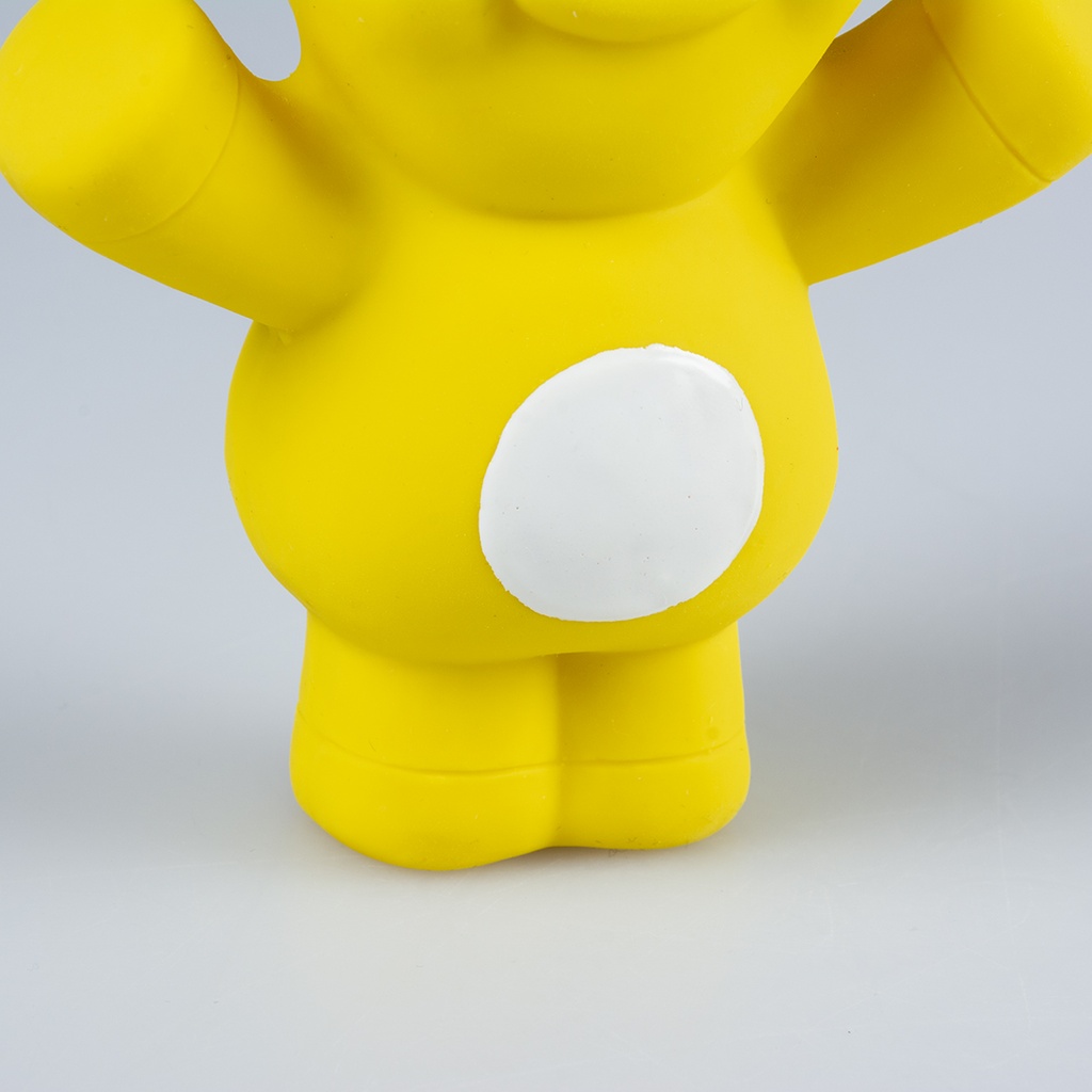 Duvo+ Latex Cow Raising Hand 11X5.5X12Cm Yellow