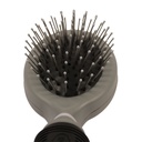 Duvo+ Metal Pin Brush Large Black/Grey