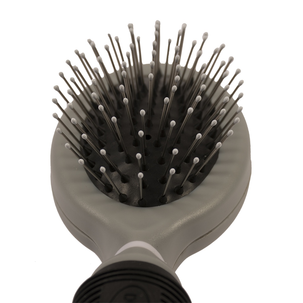 Duvo+ Metal Pin Brush Small Black/Grey