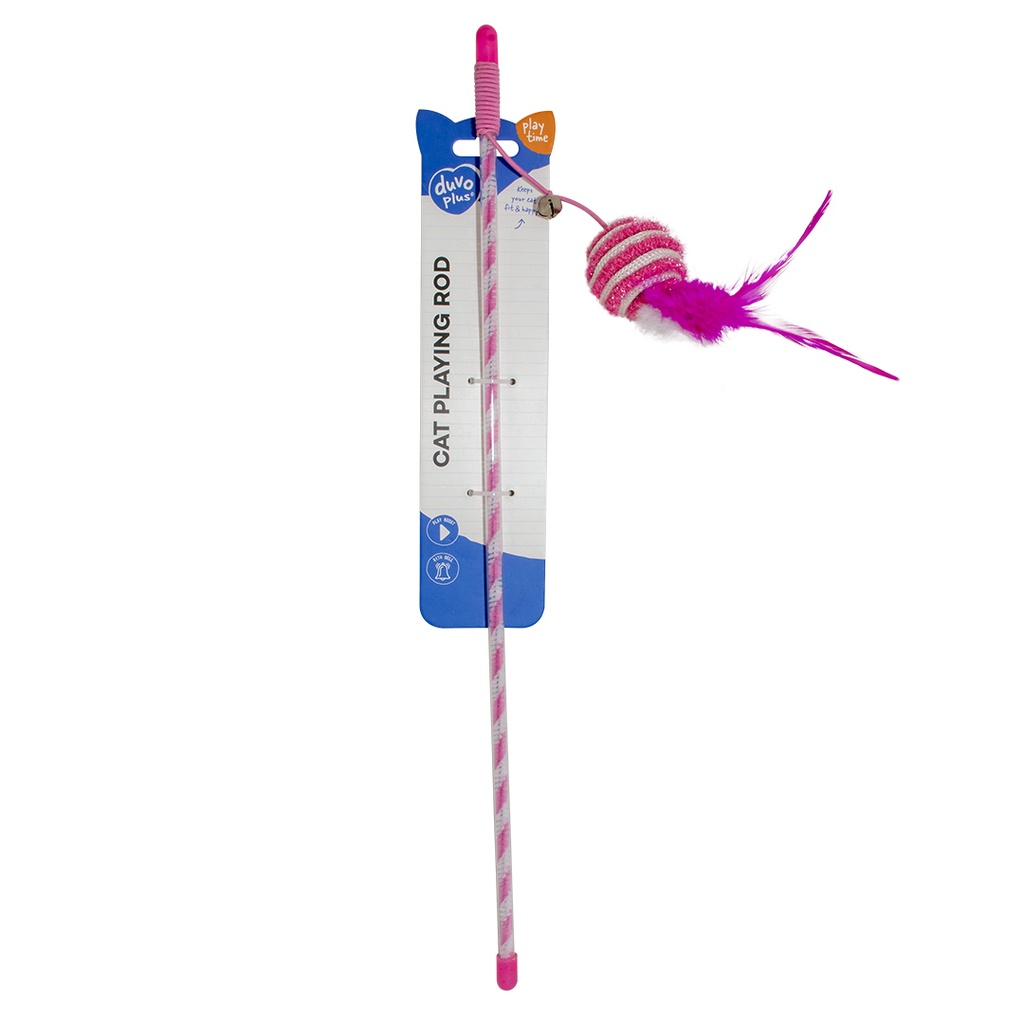 Duvo+ Playing Rod Catchy Glitter Ball 45.5X5X5cm Pink