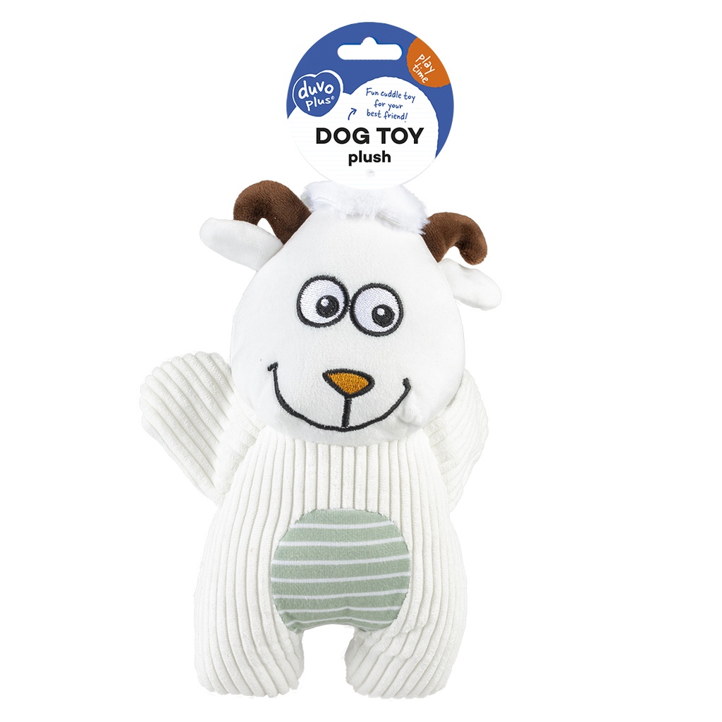 Duvo+ Plush Sheep Corduroy 25X12X6cm Multicolour