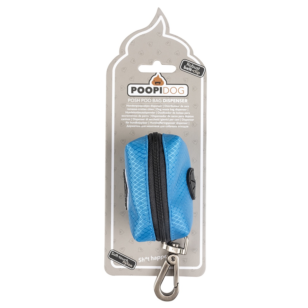 Duvo+ Poo Bag Dispenser Nylon 14X7X6cm Blue