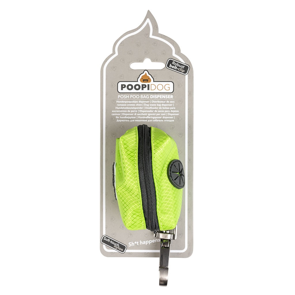 Duvo+ Poo Bag Dispenser Nylon 14X7X6cm Green