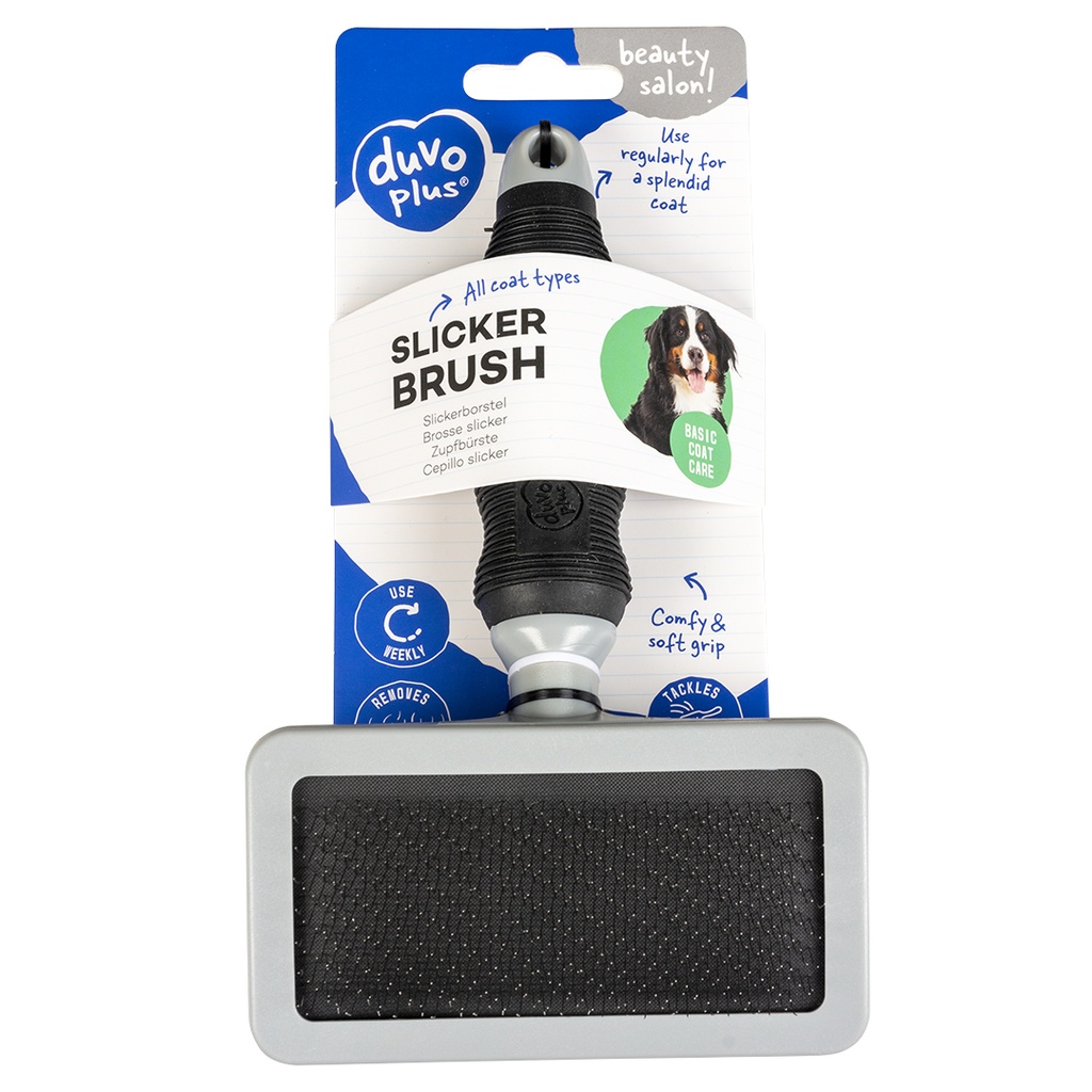 Duvo+ Slicker Brush Medium Black/Grey