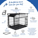 Duvo+ Topline Dog Crate Sliding & Folding Door 76X53X61cm Black