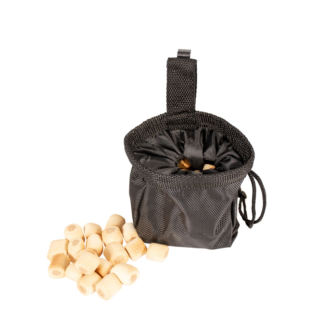 Duvo+ Treat Pouch 11X11X14cm Black/Red