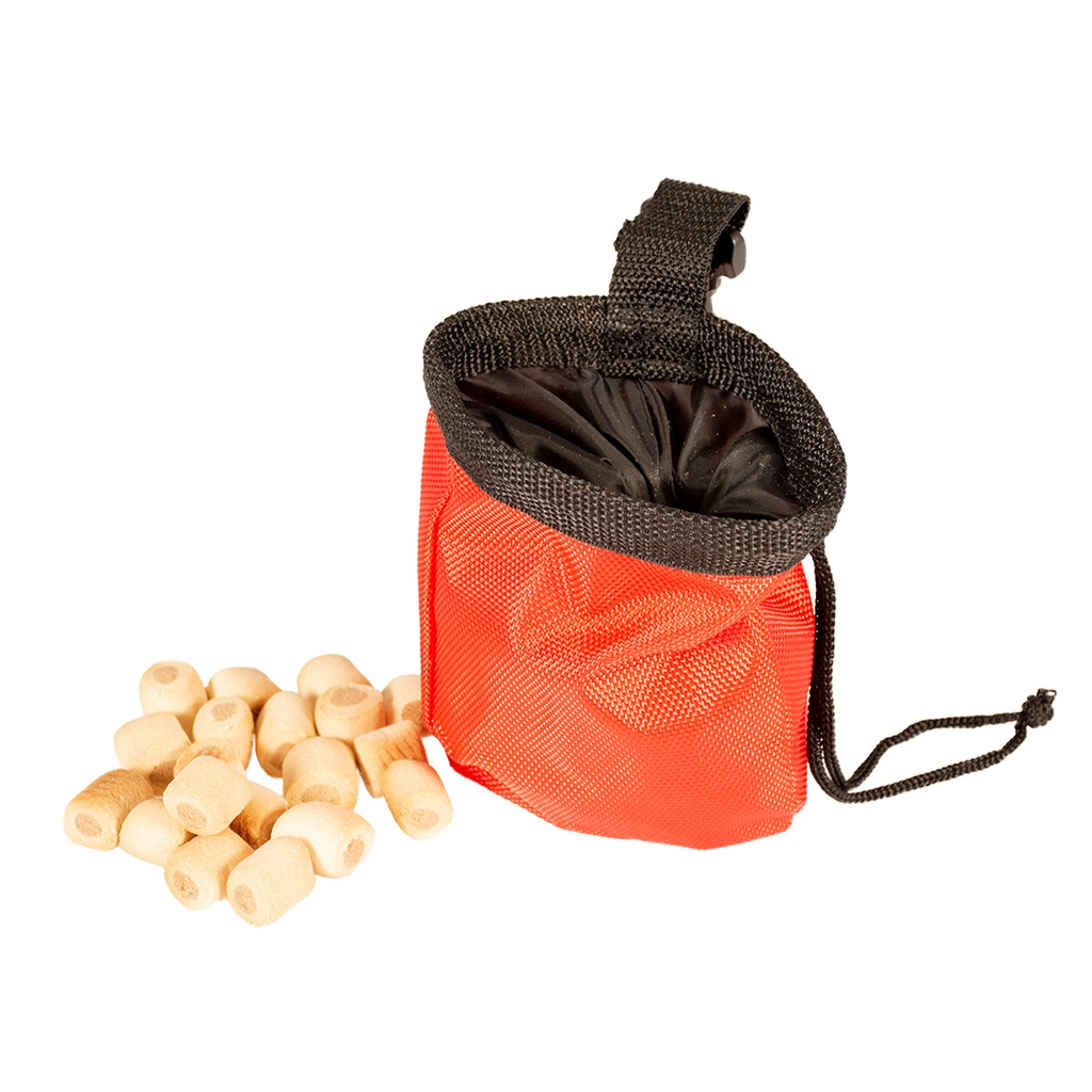 Duvo+ Treat Pouch 11X11X14cm Black/Red