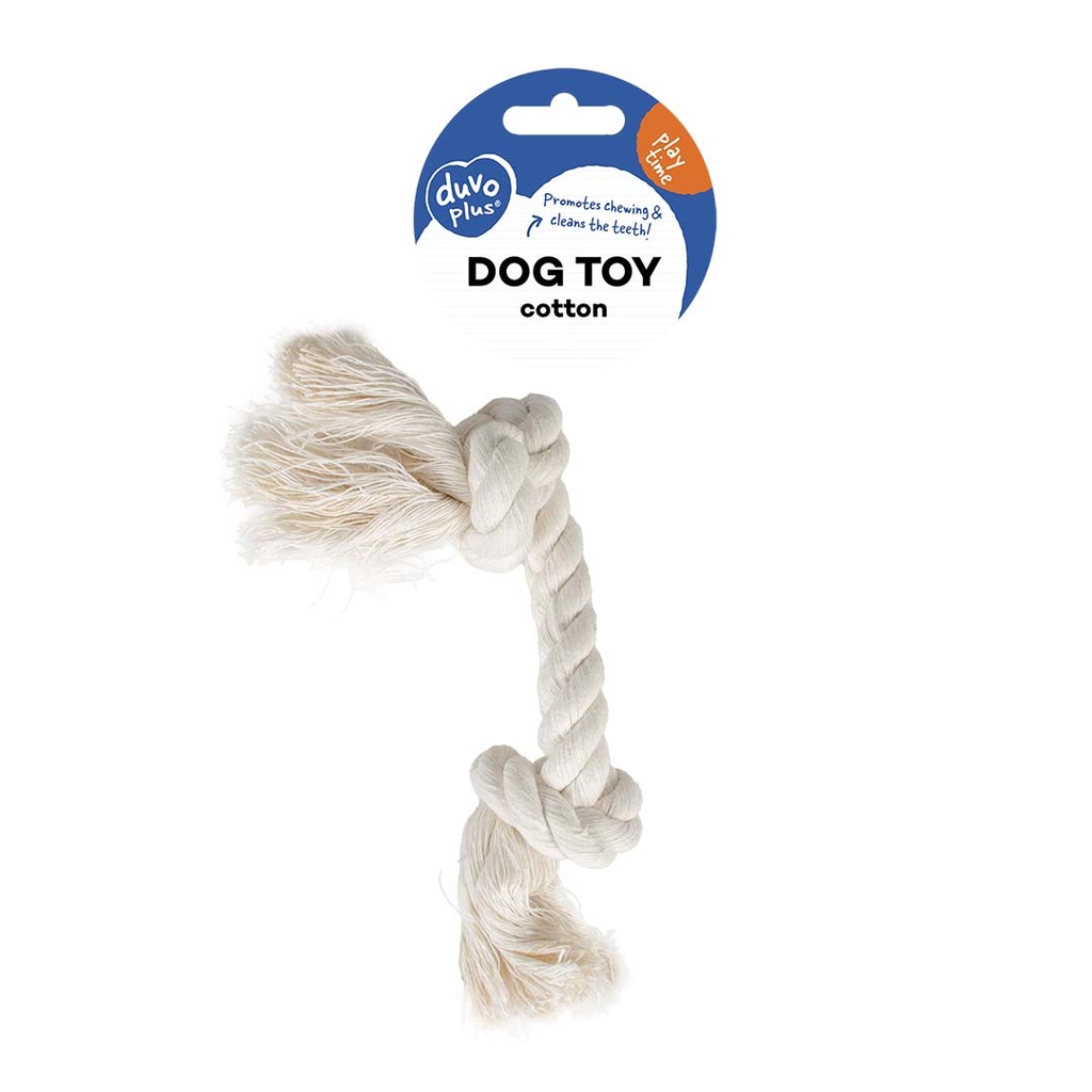 Duvo+ Tug Toy Knotted Rope 35Cm White