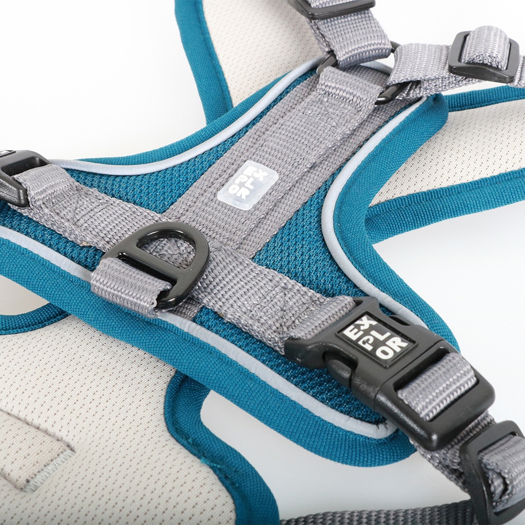 Duvo+ Ultimate Fit No-Pull Harness Classic Xs - 28-37Cm - 32- 43cm Petrol Blue