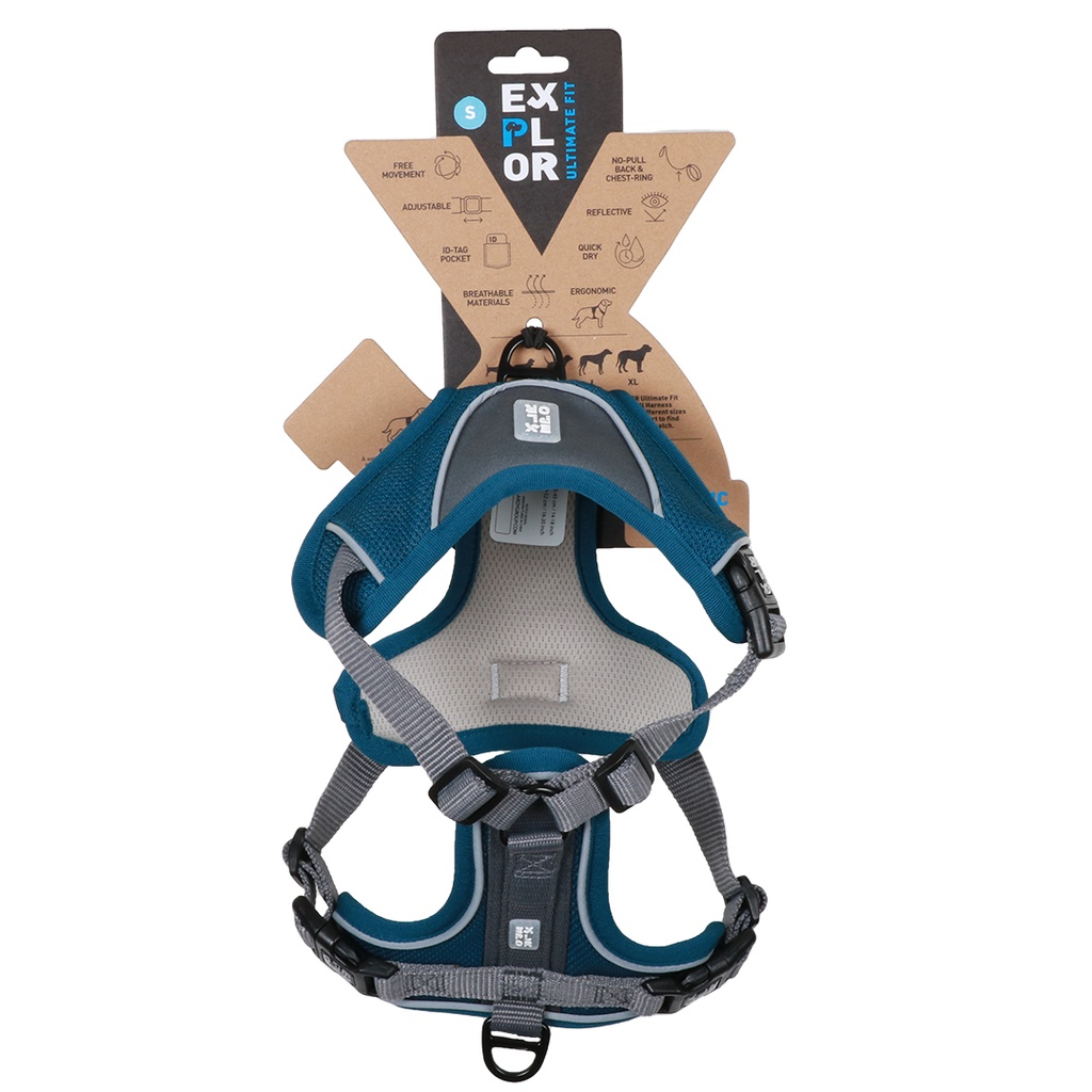 Duvo+ Ultimate Fit No-Pull Harness Classic S - 35-45Cm - 40- 52cm Petrol Blue