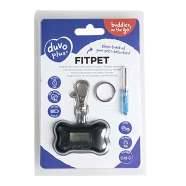 Duvo+ Fitpet Tracker 5.5x3.5x2cm - Black