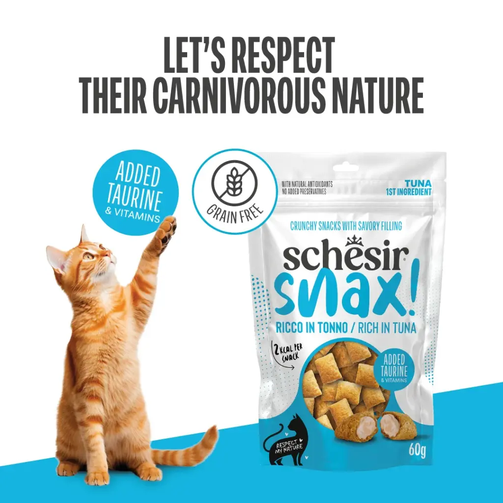 Schesir Snax! Crunchy & Creamy Dog Snack 60g-Tuna