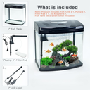 Karis Glass Aquarium BL-310A - [30x21x30.5cm, Color - White]