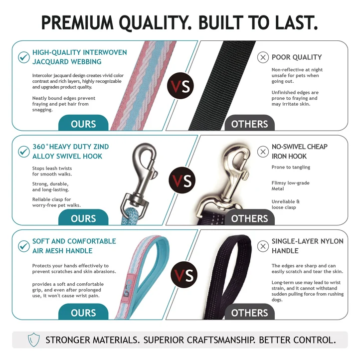 DOCO® Ultra-light Mesh Jacquard Leash 2.0cm x 150cm [Size - S] 