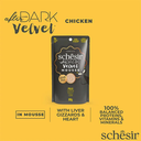 Schesir After Dark Velvet Mousse For Cat - Chicken 80g (Min Order- 12 Pouch)