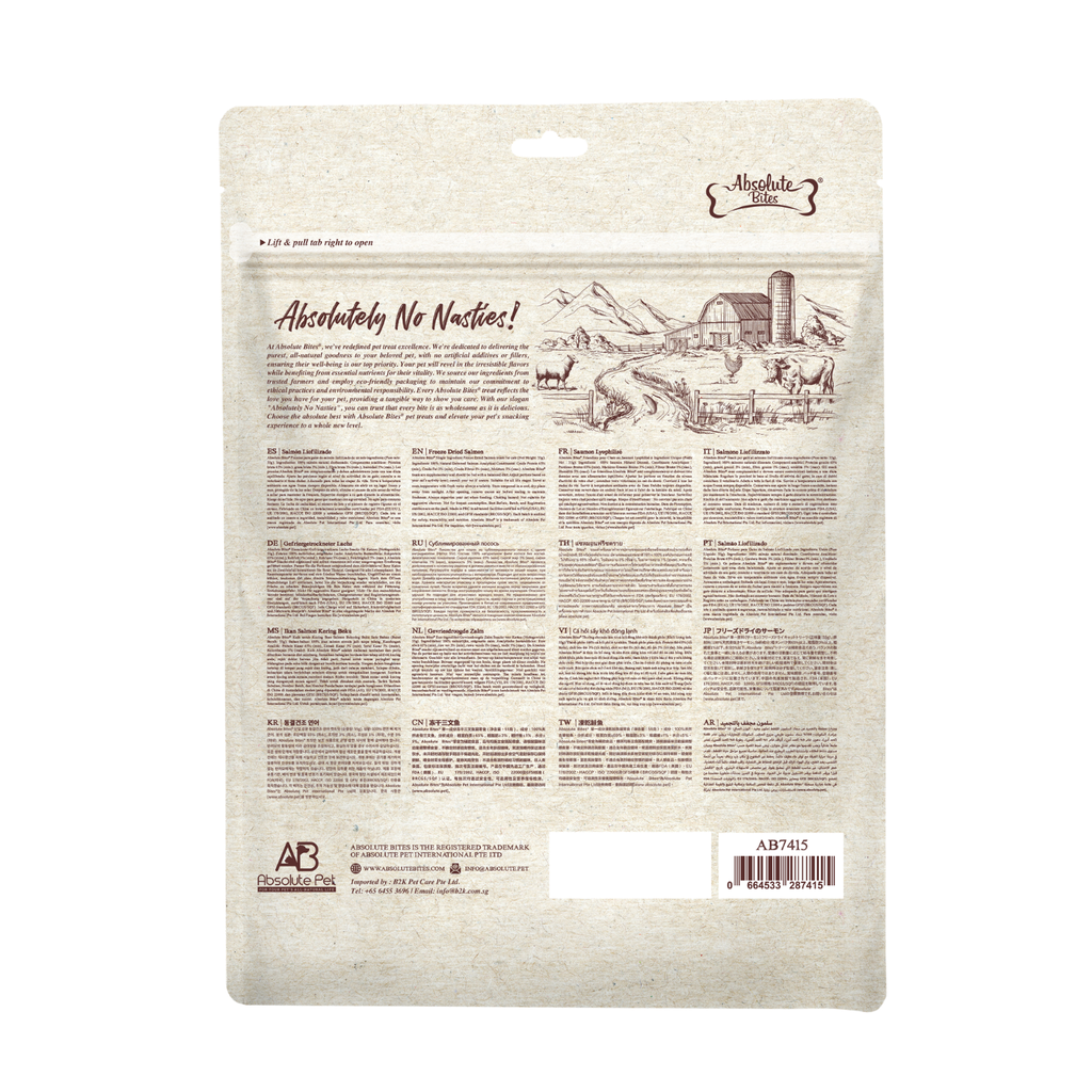 Absolute Bites Freeze Dried Cat Treats - Salmon 55g