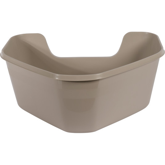 Moderna Hy Fit Cat Litter Box- Warm Grey, L 66 x W 55 x H 25.4 cm  