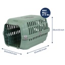 Moderna Roover Medium Carrier Metal Door - Copen Blue - L 57 x W 37 x H 33 cm 