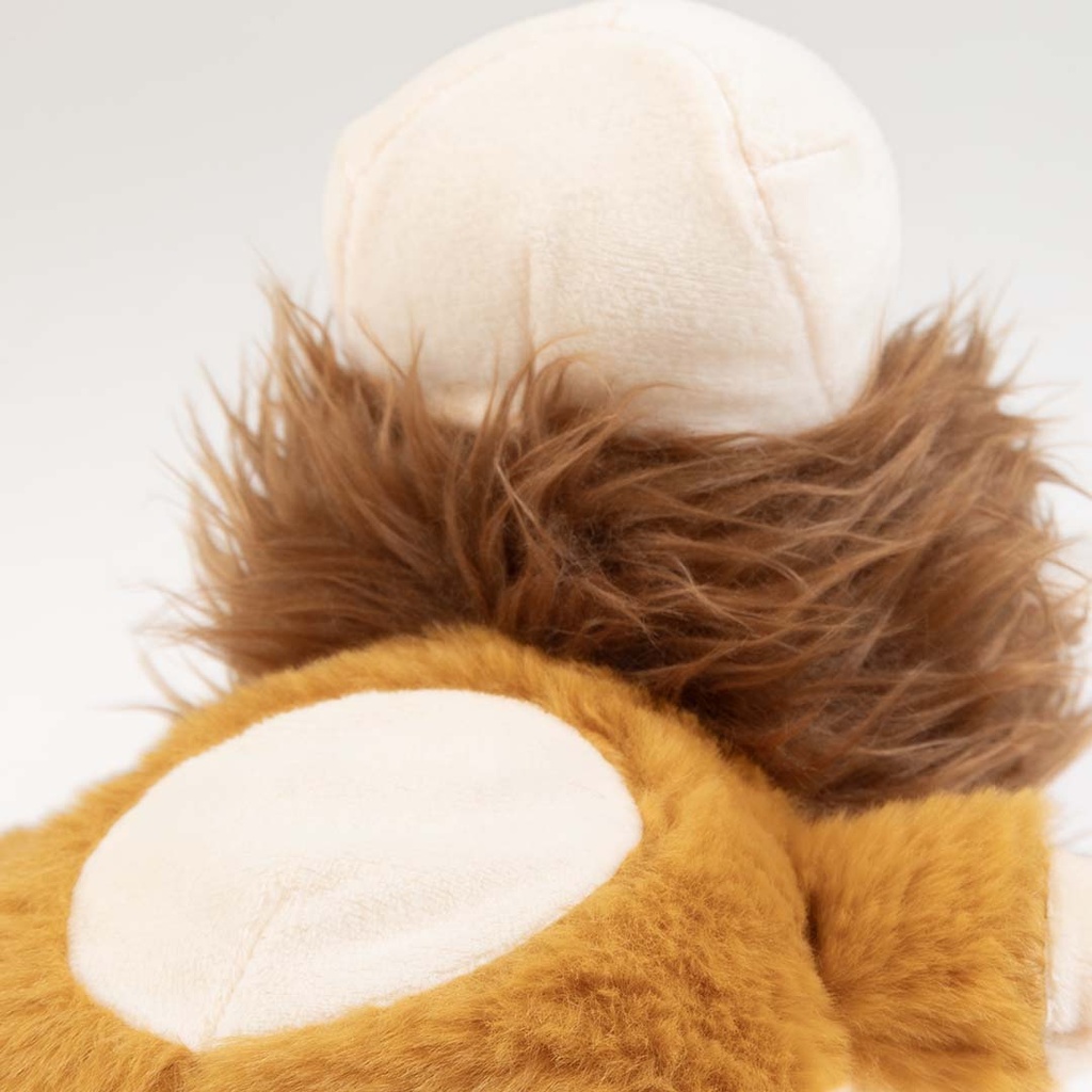 Duvo+ Plush Wildlife Lion Crackle Dog Toy 20x13x30cm - Brown (new)