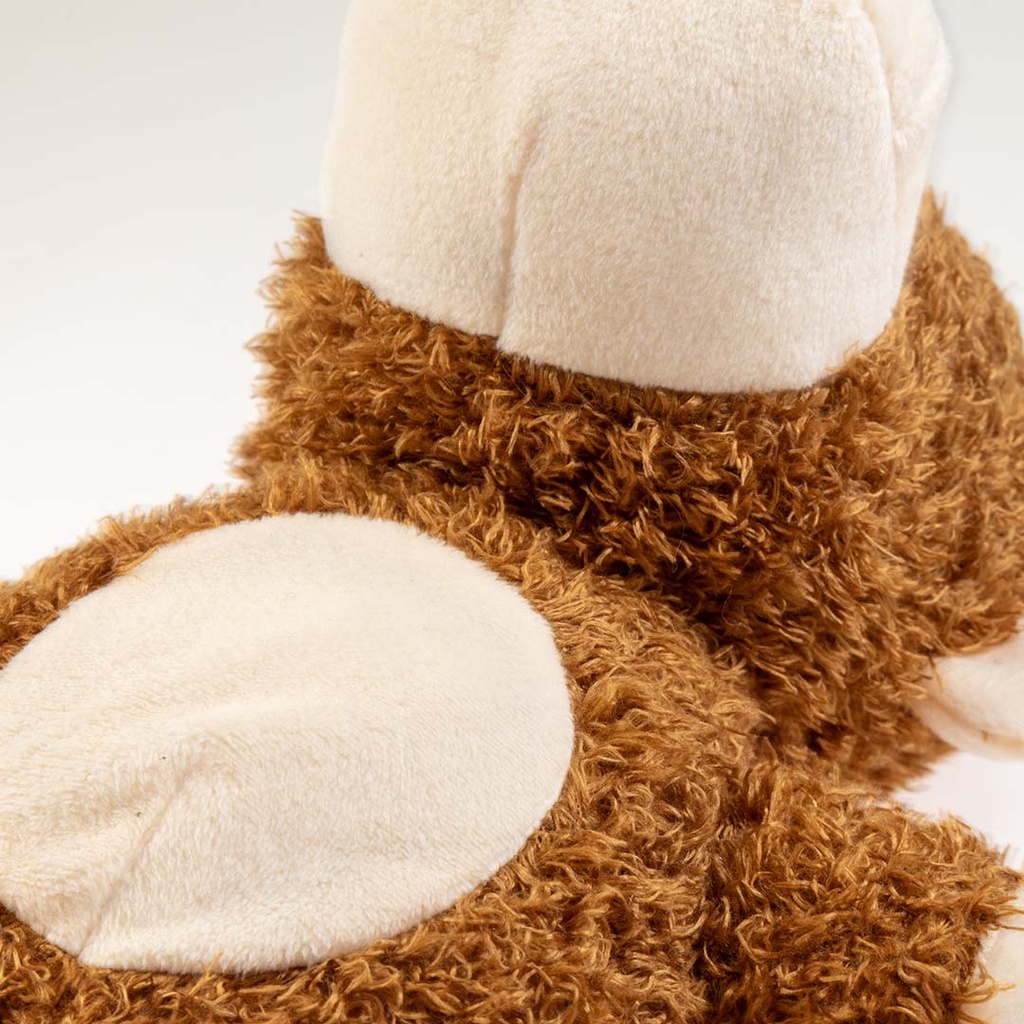 Duvo+ Plush Wildlife Monkey Crackle Dog Toy 22x13x26cm - Brown (new)