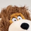 Duvo+ Plush Wildlife Lion With Rope Dog Toy 23x14x22cm - Brown (new) 