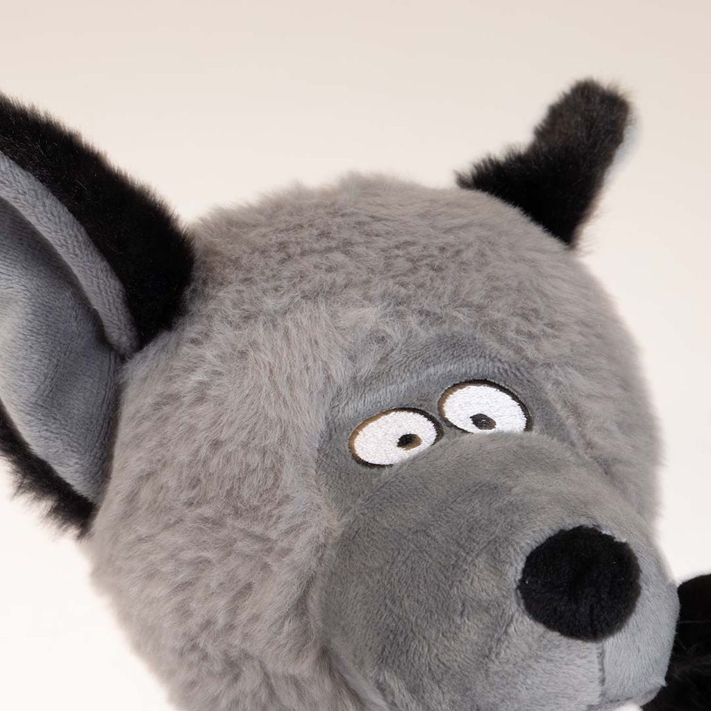 Duvo+ Plush Wildlife Coyote With Rope Dog Toy 23x14x22cm - Brown (new)  