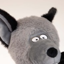 Duvo+ Plush Wildlife Coyote With Rope Dog Toy 23x14x22cm - Brown (new)  