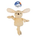 Duvo+ Plush Pawbies Rabbit Crackle Dog Toy 23x11x33cm - Brown (new)   