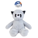Duvo+ Plush Pawbies Raccoon  Dog Toy 27x17x26cm - Grey (new)  