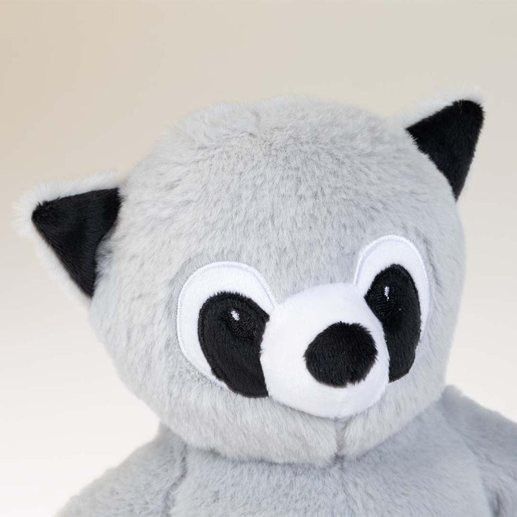 Duvo+ Plush Pawbies Raccoon  Dog Toy 27x17x26cm - Grey (new)  