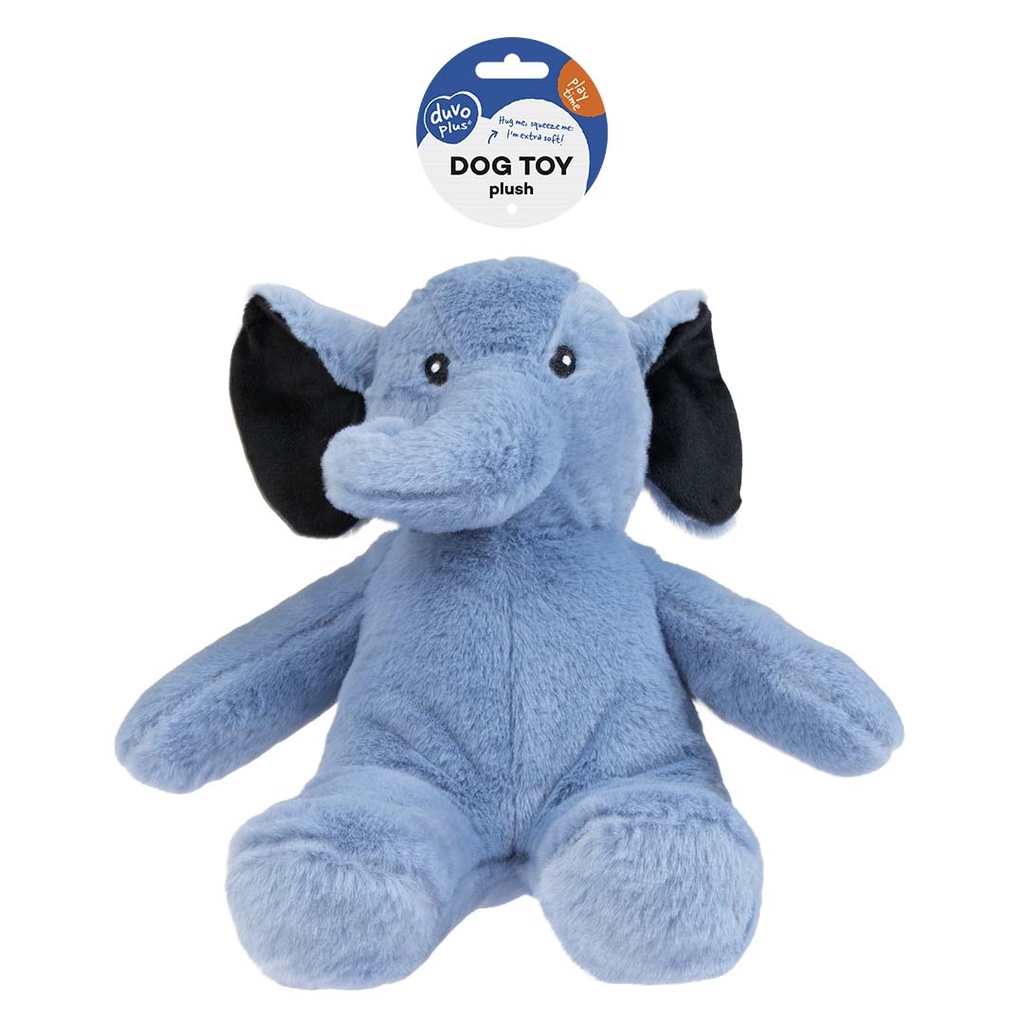 Duvo+ Plush Pawbies Elephant Dog Toy 27x17x27cm - Blue (new) 