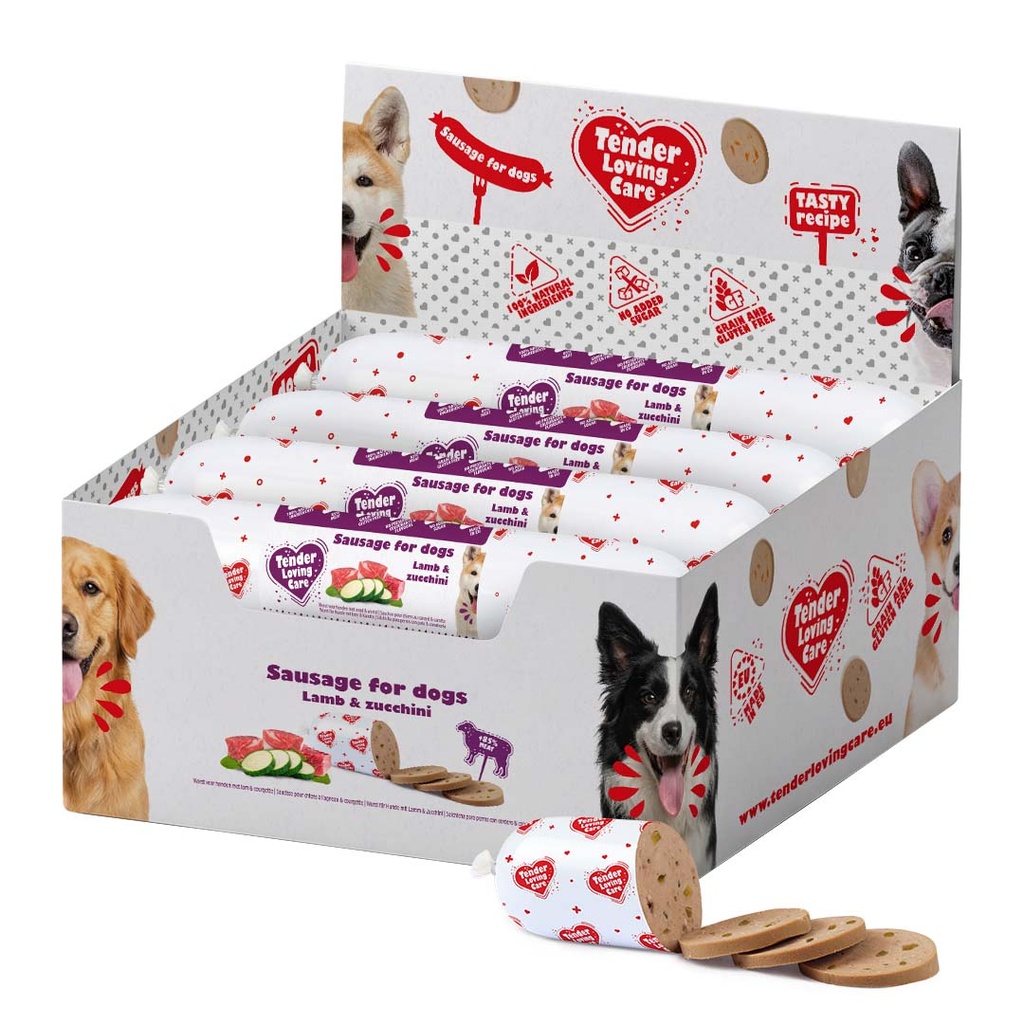 Duvo+ Sausage For Dogs - 400g [Lamb & Zucchini] (new)   