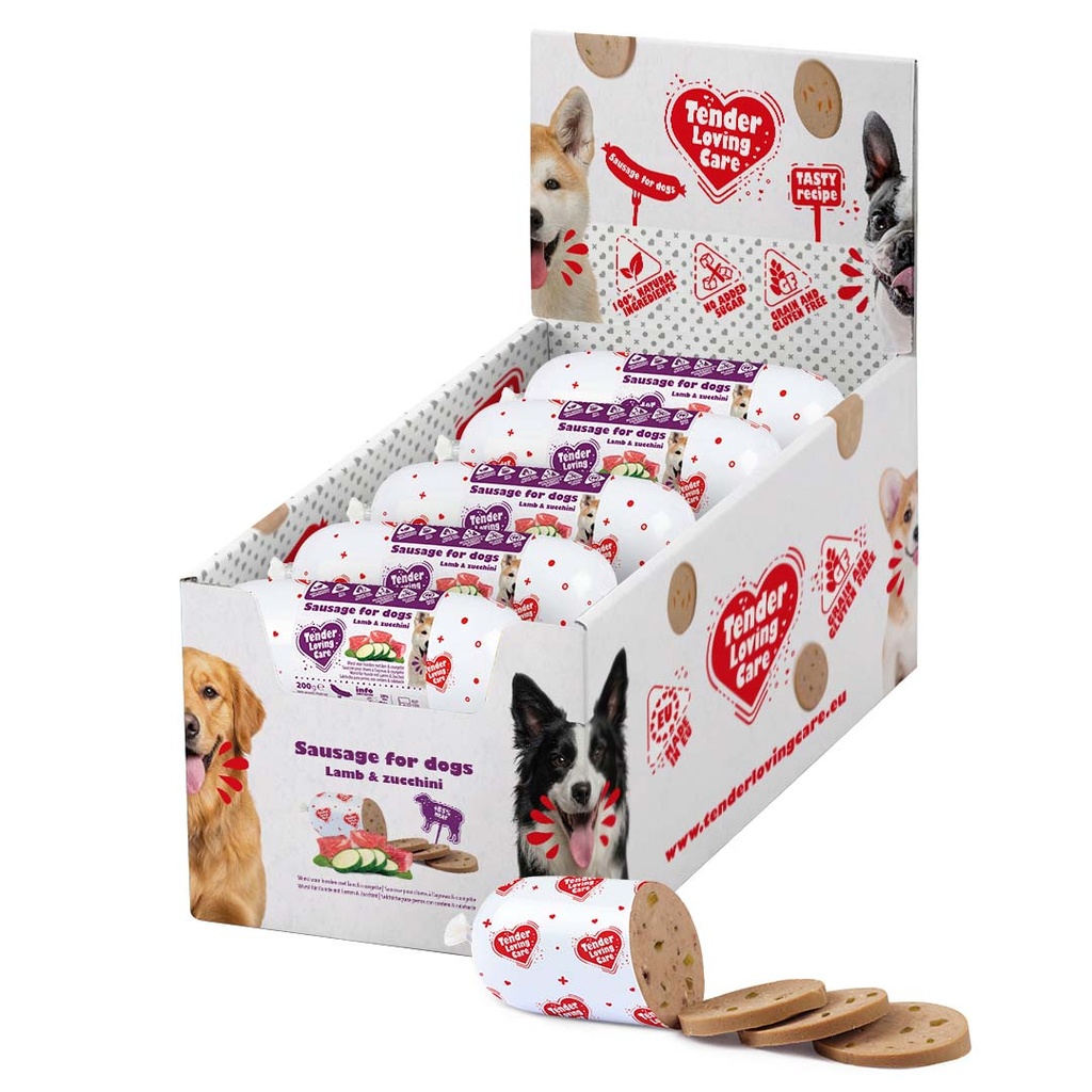 Duvo+ Sausage For Dogs - 200g [Lamb & Zucchini] (new)    