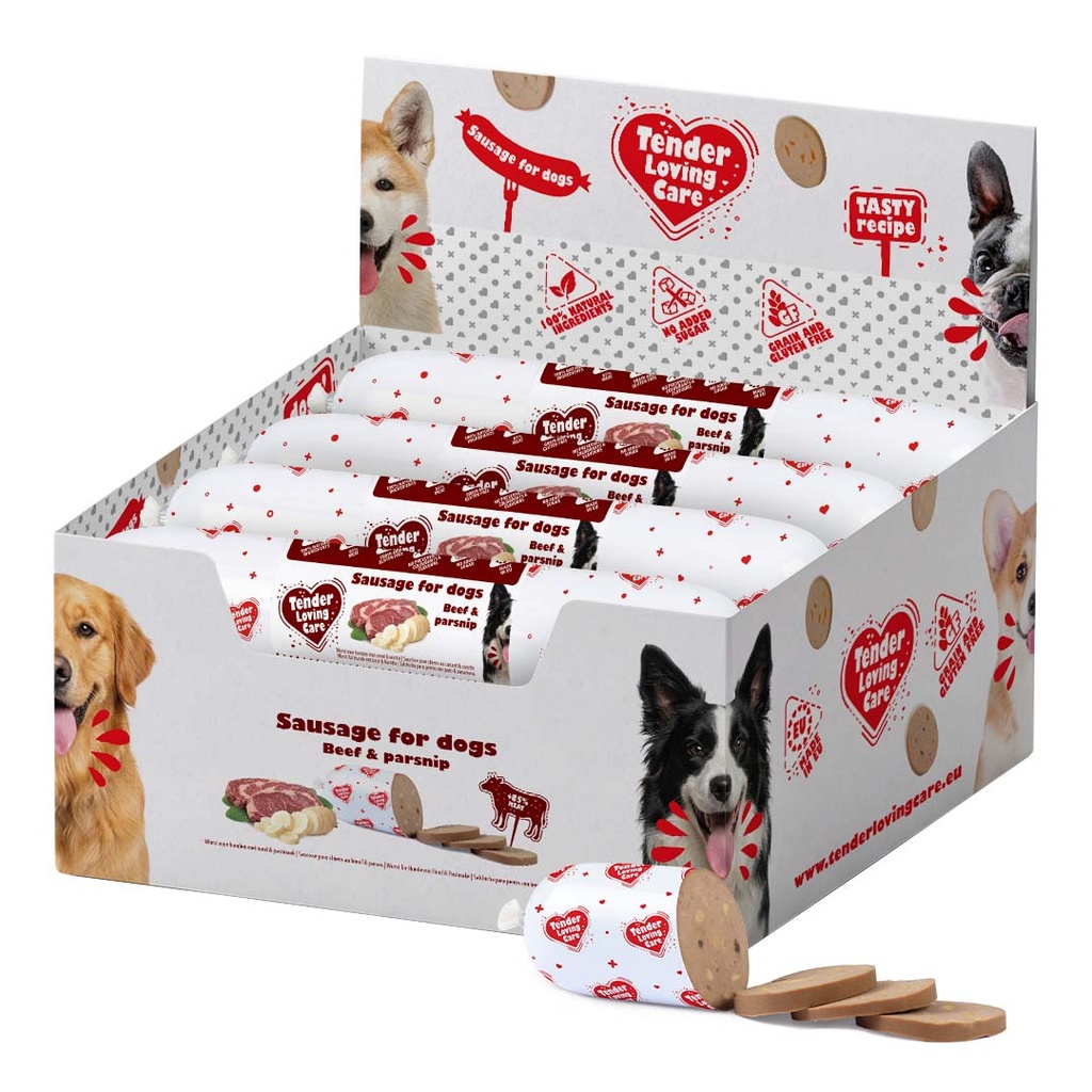 Duvo+ Sausage For Dogs - 400g [Beef & Parsnip] (new)     