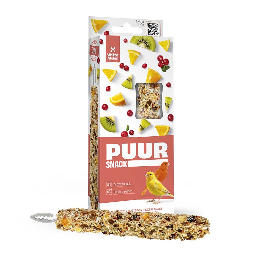 Witte Molen Puur Sticks With Cranberry & Kiwi For Canary  [Weight - 60g] (new)