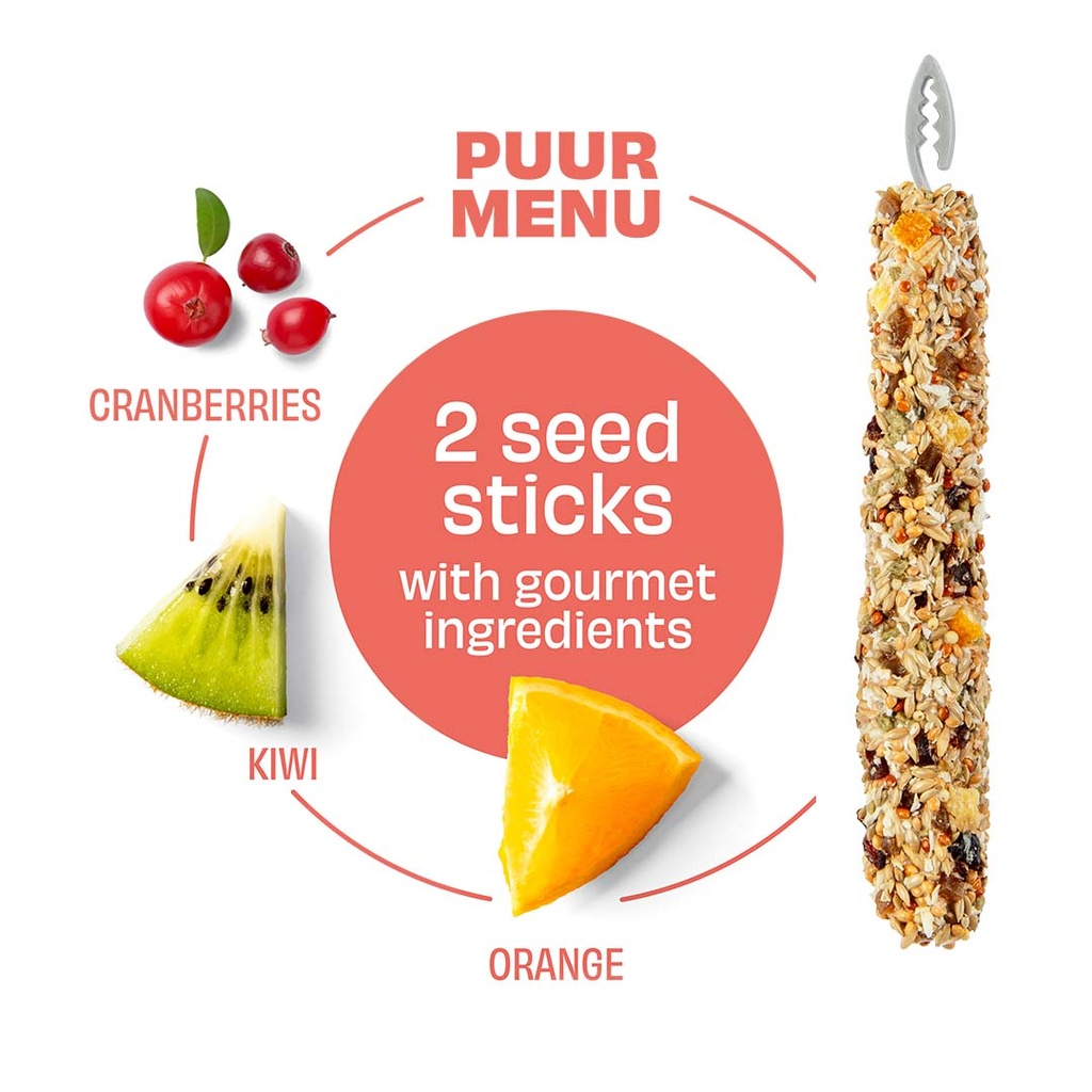 Witte Molen Puur Sticks With Cranberry & Kiwi For Canary  [Weight - 60g] (new)