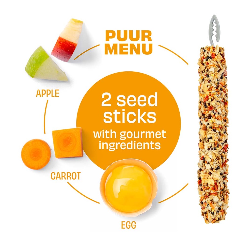 Witte Molen Puur Sticks With Apple & Carrot  For Canary  [Weight - 60g] (new) 