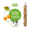 Witte Molen Puur Sticks With Kiwi & Eucalyptus For Large Parakeet [Weight - 150g] (new)   