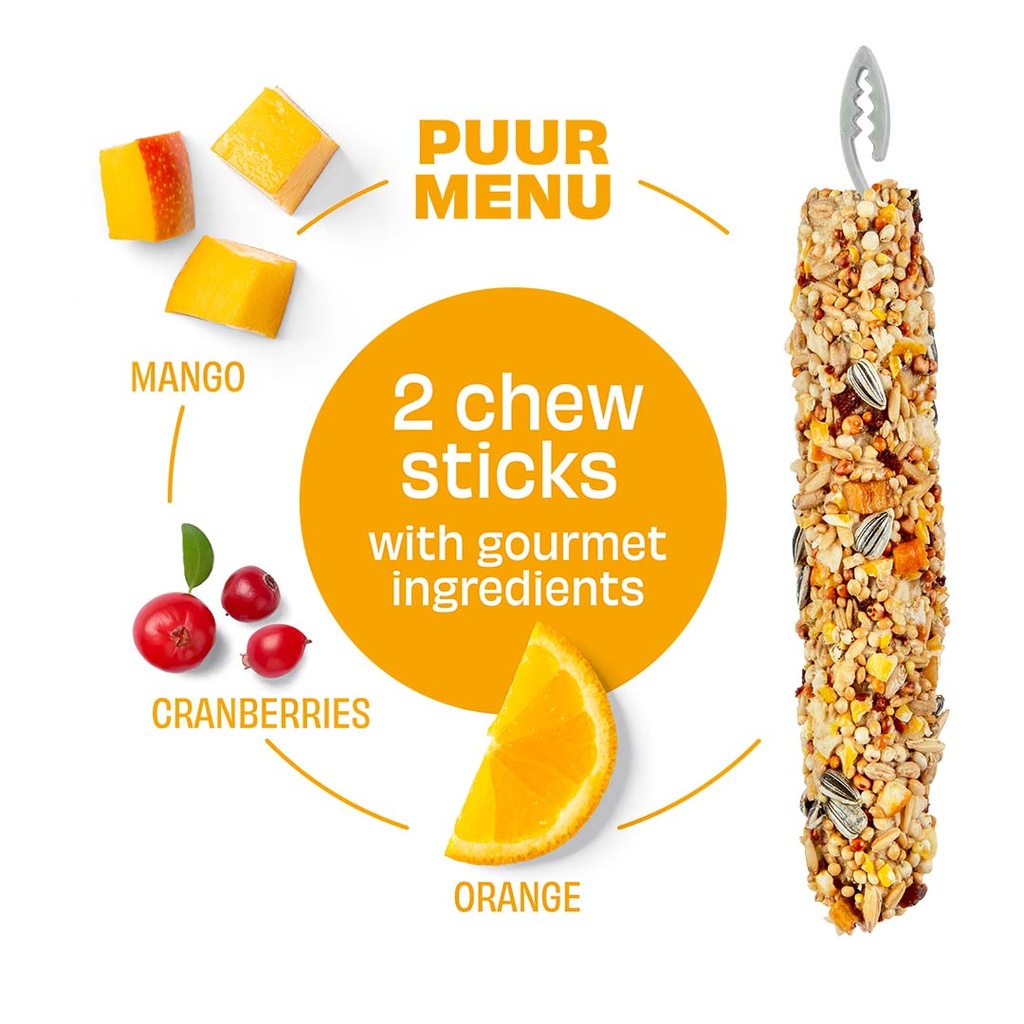 Witte Molen Chew Sticks With Orange & Mango For Rabbit & Small Animals [Weight - 90g] (new) 