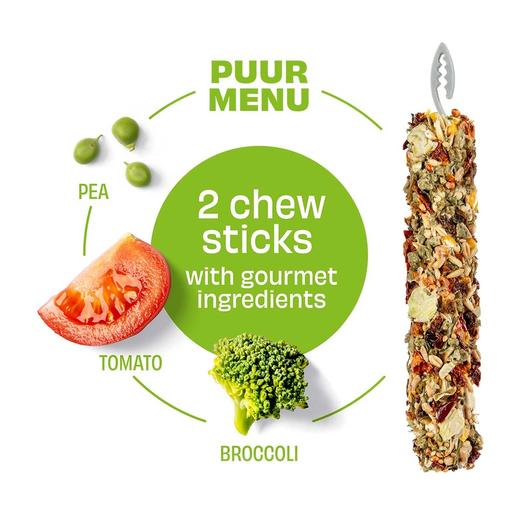 Witte Molen Chew Sticks With Pea & Tomato For Rabbit & Small Animals [Weight - 90g] (new) 