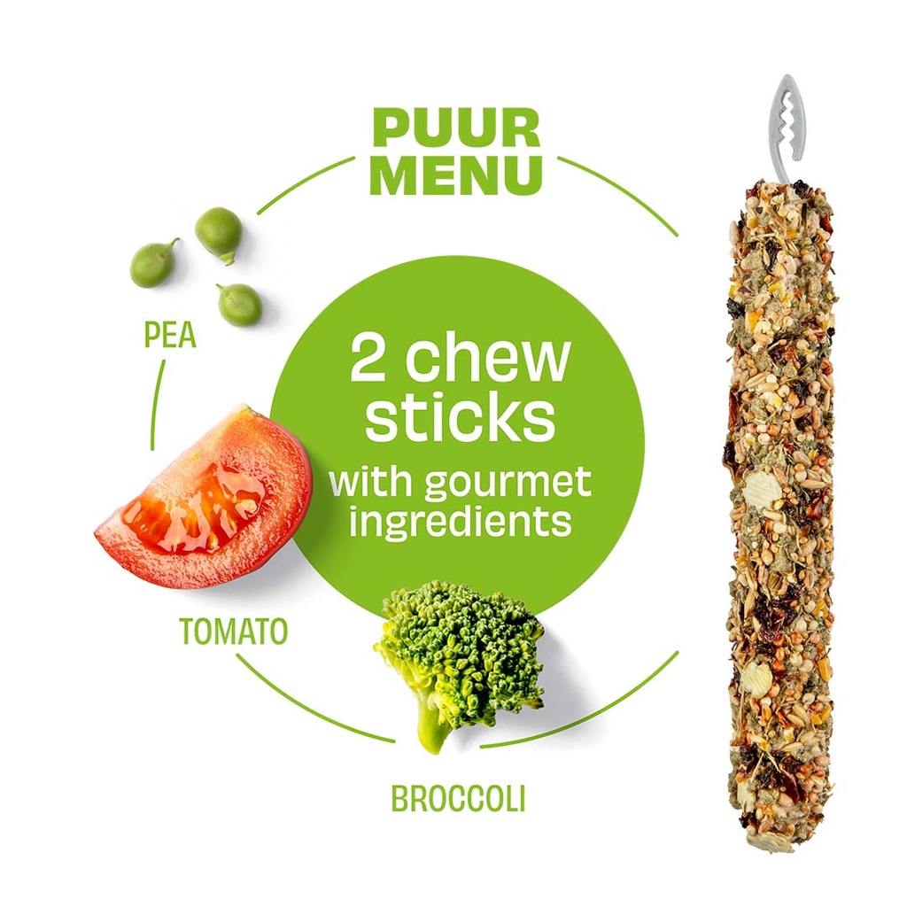 Witte Molen Chew Sticks With Pea & Tomato For Rabbit & Small Animals [Weight - 180g] (new)  