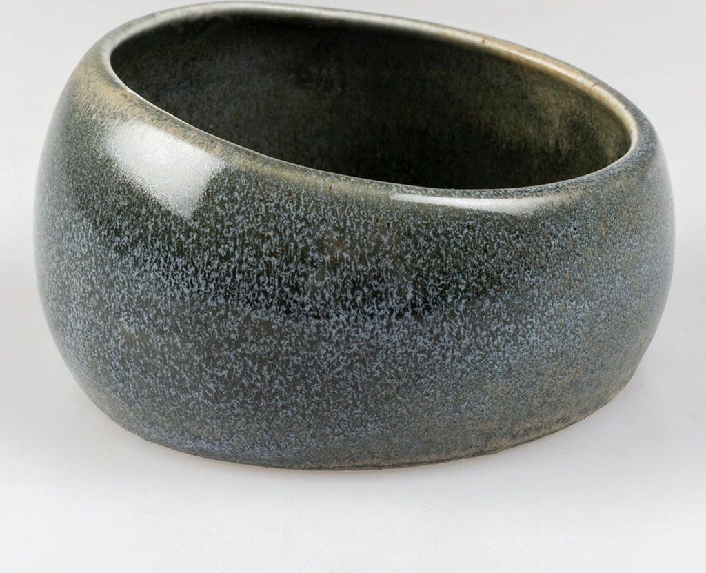 Duvo+ Feeding Bowl Stone Obliq Raw - 170ml - 11x11x6cm - [Grey] (new)