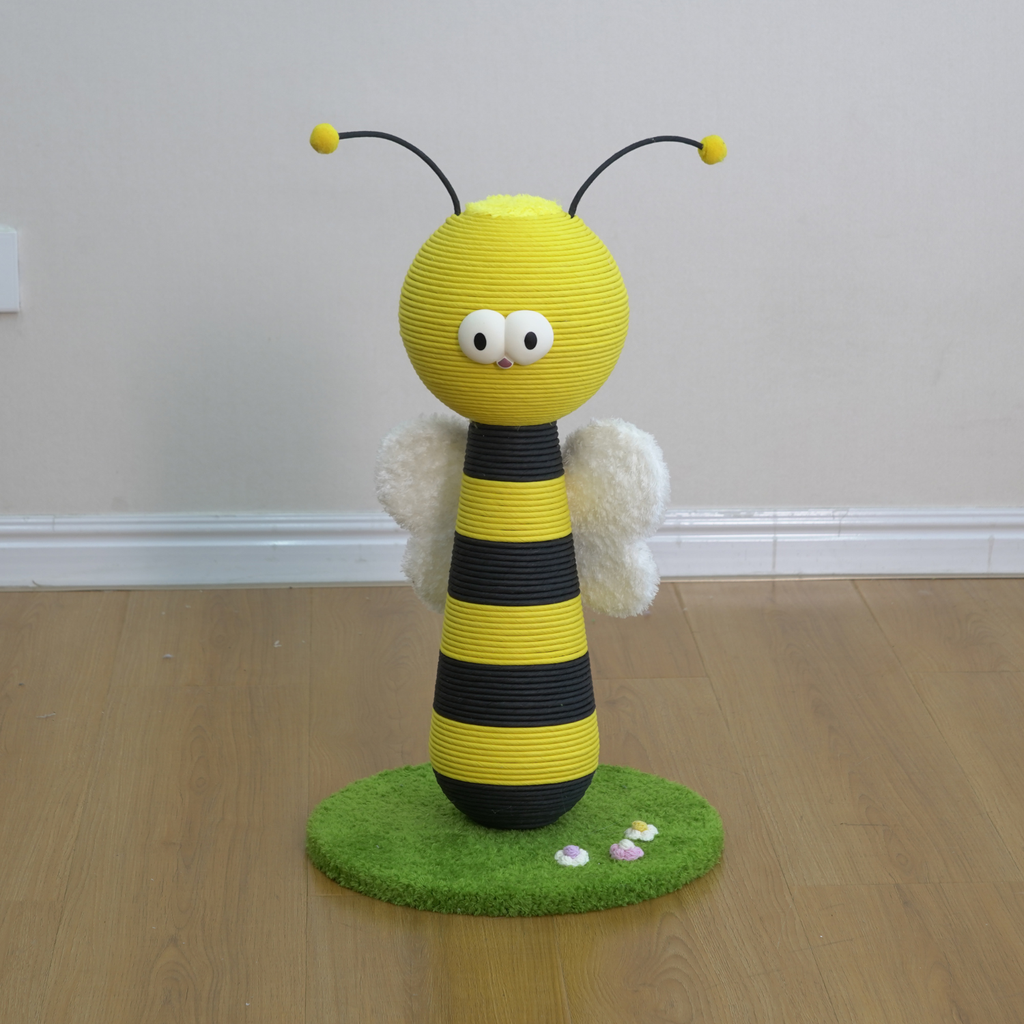 Catry Bumblebee Decorative Sisal Scratching Post Ø35x56 